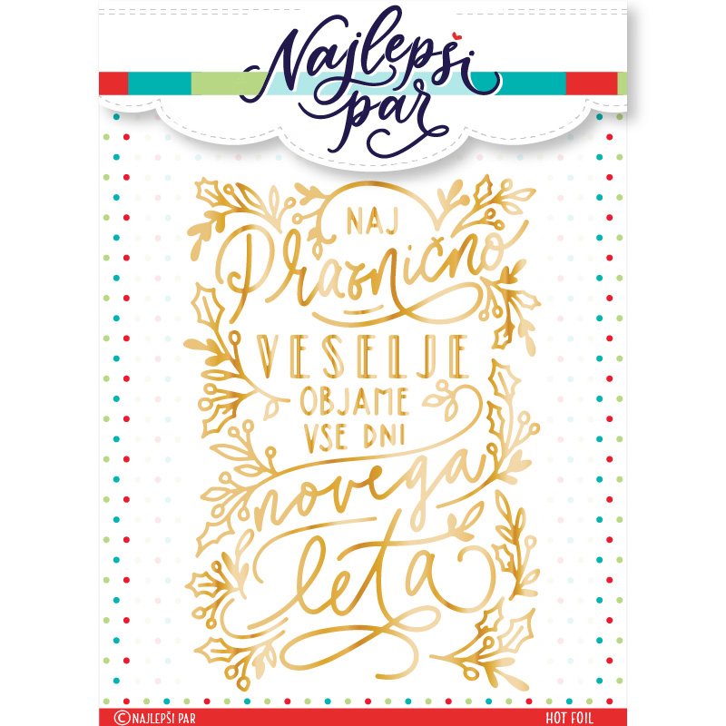Praznično veselje - hot foil
