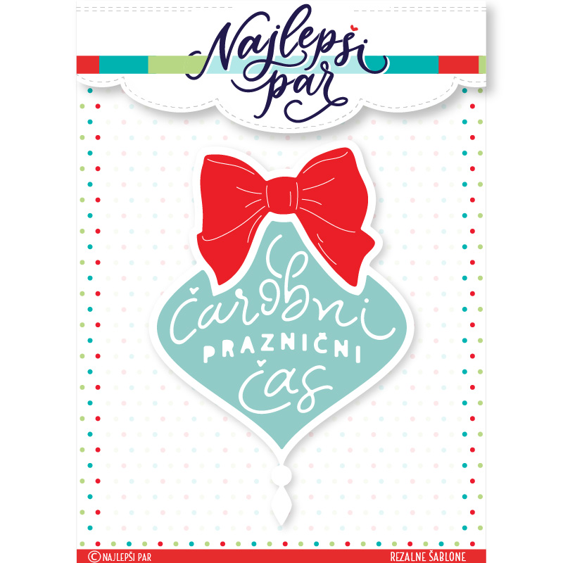 Okrasek z voščilom - rezalne šablone